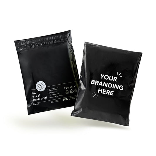 Black Custom Courier Poly Bags (with POD)